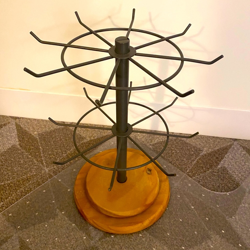 2-tier spinning jewelry holder